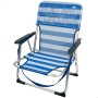 Chaise de Plage Aktive Pliable Bleu 44 x 72 x 35 cm (4 Unités)