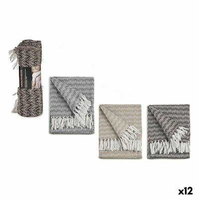 Housse de canapé ITEM NO.25 PLAIDS Marron Gris Naturel 160 x 130 cm Epis (12 Unités)