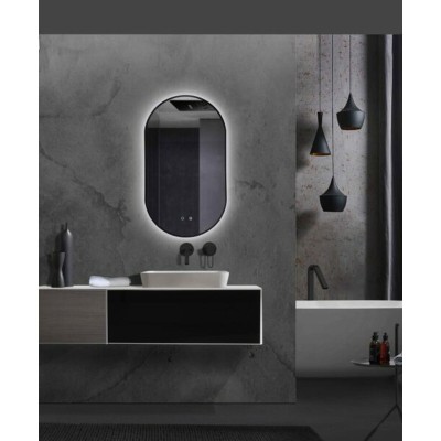 Bathroom mirror with LED light Ledimex TOKY022-90OR 90 x 50 cm
