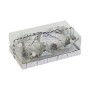 Candles DKD Home Decor White Christmas 10 x 10 x 7 cm 19 x 10.5 x 7 cm (2 Units)