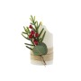 Bougie LED DKD Home Decor Blanc 7 x 7 x 12 cm (AA)