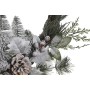 Advent wreathe DKD Home Decor Natural wicker Pineapple Snowfall 46 x 7 x 46 cm (2 Units)