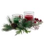 Bougie DKD Home Decor Rouge Vert 5,5 x 5,5 x 6,5 cm (2 Unités)
