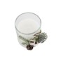 Bougie DKD Home Decor Blanc Noël 10,5 x 8,5 x 8,5 cm