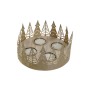 Candleholder DKD Home Decor Golden Natural Metal 16,5 x 16,5 x 8,5 cm (2 Units)