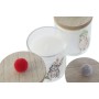 Candle DKD Home Decor Multicolour Pompoms Christmas 8 x 8 x 9 cm 8 x 8 x 11 cm (3 Units) (2 Units)