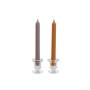 Chandelles DKD Home Decor Gris Orange Noël 2 x 2 x 20 cm (4 Pièces) (2 Unités)