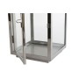 Bougeoir DKD Home Decor Doré Argenté Aluminium Verre 14 x 14 x 35 cm (2 Unités)