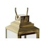 Candleholder DKD Home Decor Golden Silver Aluminium Crystal 14 x 14 x 35 cm (2 Units)