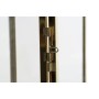 Bougeoir DKD Home Decor Doré Argenté Aluminium Verre 14 x 14 x 35 cm (2 Unités)