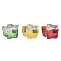 Candle DKD Home Decor Yellow Red Green Star Christmas 10 x 10 x 5,5 cm (3 Units)