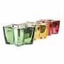 Candle DKD Home Decor Yellow Red Green Star Christmas 10 x 10 x 5,5 cm (3 Units)