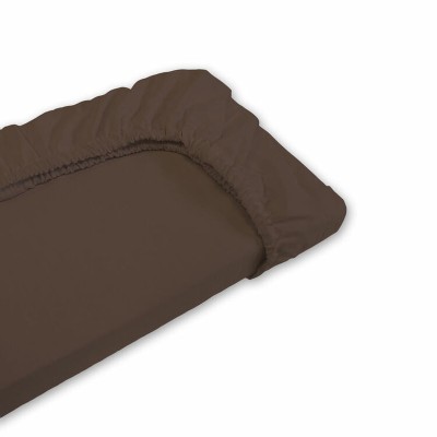 Fitted bottom sheet Happy Home Mix Colors Brown Single