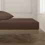 Fitted bottom sheet Happy Home Mix Colors Brown Single