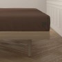 Fitted bottom sheet Happy Home Mix Colors Brown Single