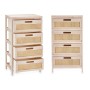 Chest of drawers Rattan Natural 40 x 73 x 29 cm 4 drawers