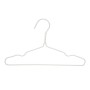 Set of Clothes Hangers Kipit 29100192 White Metal Silicone Children's 30 x 18 x 1 cm (24 Units)