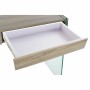 Side table DKD Home Decor Transparent Natural Wood Crystal MDF Wood 120 x 40 x 76 cm