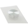 Table de Salle à Manger DKD Home Decor Verre Transparent Blanc Bois MDF (160 x 90 x 75 cm)