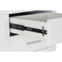 Desk DKD Home Decor White Silver Metal MDF Wood 120 x 55 x 76 cm