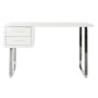 Desk DKD Home Decor White Silver Metal MDF Wood 120 x 55 x 76 cm