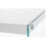 Console DKD Home Decor Blanc Transparent Verre Bois MDF 120 x 40 x 76 cm (1 Unité)