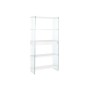Étagère DKD Home Decor Blanc Transparent Verre Bois MDF 90 x 35 x 180 cm (1)