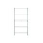 Étagère DKD Home Decor Blanc Transparent Verre Bois MDF 90 x 35 x 180 cm (1)