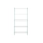Étagère DKD Home Decor Blanc Transparent Verre Bois MDF 90 x 35 x 180 cm (1)