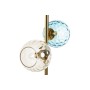 Lampe de bureau DKD Home Decor Multicouleur Doré Verre Mélamine 40 W 220 V 32 x 32 x 58 cm