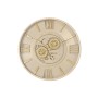 Wall Clock Home ESPRIT Beige Golden Crystal Iron 60 x 8 x 60 cm