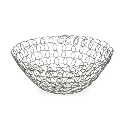 Coupe à fruits Versa Gris Métal Acier 28 x 12 x 28 cm 1 L