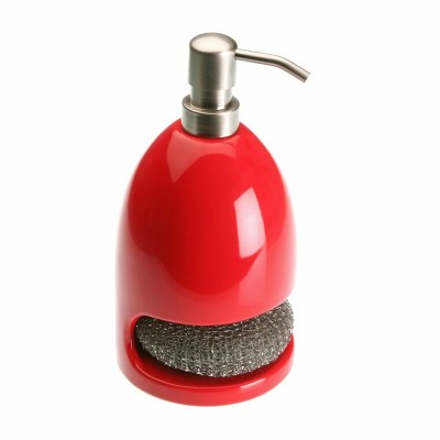 Soap Dispenser Versa Ceramic 11 x 21 x 11 cm Scourer