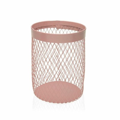 Pot pour ustensiles de cuisine Versa Métal Acier 11,5 x 15,5 x 11,5 cm Rose