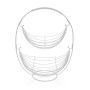 Fruit Bowl Versa White Metal (27 x 45,5 x 36 cm)