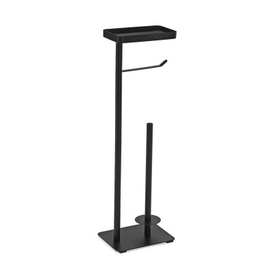 Porte-rouleaux pour Papier Toilette Versa Lilia Noir 15 x 65 x 20 cm