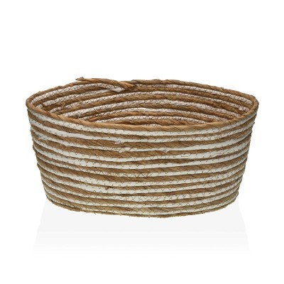 Multi-purpose basket Versa 31 x 16 x 39 cm White Brown