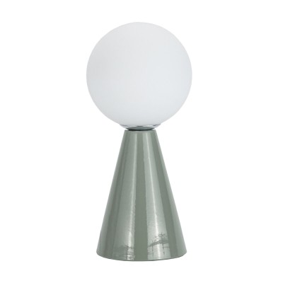 Lampe de bureau Versa Vert Céramique Verre 40 W 10 x 22,5 cm Prisme