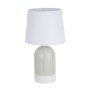 Desk lamp Versa Duo Beige Linen Ceramic 40 W 18 x 32,5 cm