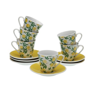 Service à café Versa Porcelaine Citron