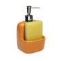 Soap Dispenser Versa Orange Ceramic 9,4 x 17,8 x 10,5 cm