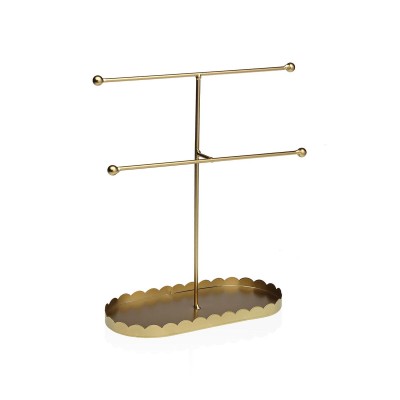 Door Hanger Versa Golden Metal 9 x 24,5 x 22 cm