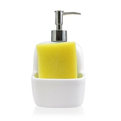 Soap Dispenser Versa White Ceramic 9,4 x 17,8 x 10,5 cm