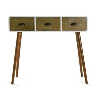Hall Table with 3 Drawers Versa 30 x 80,5 x 90 cm 0,3 x 0,805 x 0,9 cm White