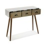 Hall Table with 3 Drawers Versa 30 x 80,5 x 90 cm 0,3 x 0,805 x 0,9 cm White