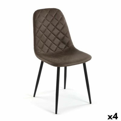 Chaise Versa Serena Brun foncé 53 x 88 x 43,5 cm (4 Unités)