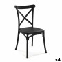 Chair Versa Black 43 x 88 x 43 cm (4 Units)