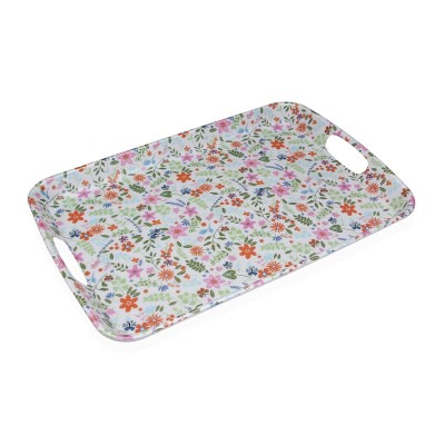 Tray Versa Melamin 31 x 3 x 46,2 cm Flowers