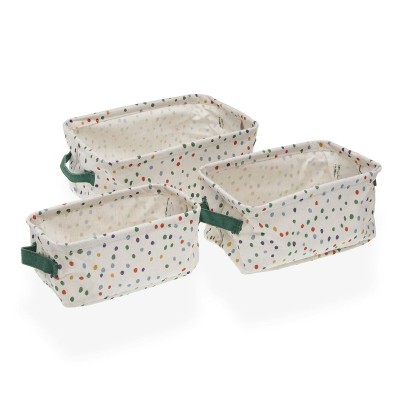 Basket set Versa Dotty 18 x 14 x 28 cm