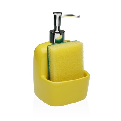 Soap Dispenser Versa Yellow Ceramic 9,4 x 17,8 x 10,5 cm